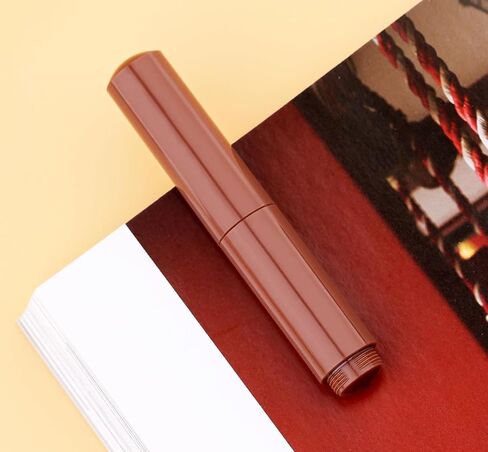 قلم حبر czxwyst Majohn Wancai 2.0 صغير بحجم الجيب (F Nib 0.5 مم، Maillard Brown) in Kuwait