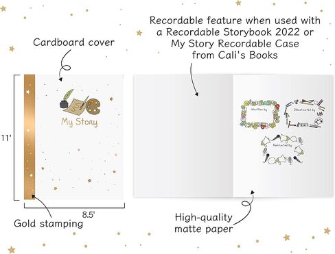 Cali's Books My Story 2022 Blank Book Insert for Cali's Recordable Storybooks 2022 and for My Story Recordable Case. in Kuwait