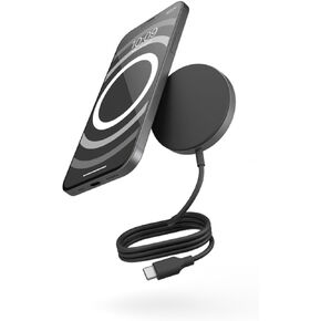 Zens Pro 1 Wireless Charger for Home Office and Travel - MagSafe & Qi2 Certified - Ultra-Fast 15W Charging - for Apple iPhone 15 14 13 and 12 Series and AirPods - Power Adapter Not Included