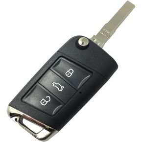 3 Button Folding Flip Replacement Key Fob Cover fit for vw jetta passat Keyless Entry Key Fob Case Shell