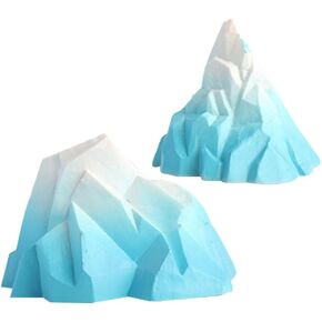 2pcs Iceberg Decor for Aquarium, 3inch Fish Tank Decoration Aquarium Ornament for Realistic and Vivid Aquarium Ecology