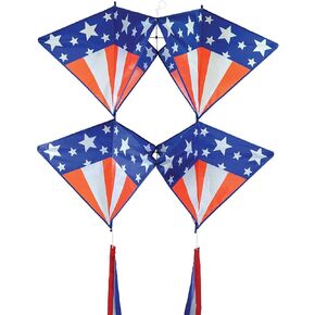 In the Breeze 3371 — Pacific Tri-Kite — طائرة ورقية خلوية كبيرة أحادية الخط ذات كتلة ألوان مع ذيول غاسل متناسقة الألوان؛ خط الطائرة الورقية متضمن…