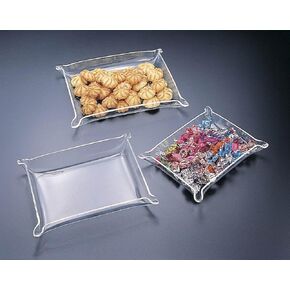 Acrylic Lucite Medium Tray with Pinched Corners 9X7 in Kuwait