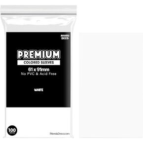 Colored Kpop Photocard Sleeves Card Protector PVC Free and Acid Free Shield Cover - 61x91mm (100 Sleeves per Pack) (Lilac)