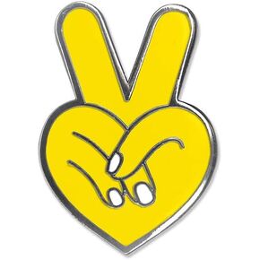 Peace Heart Enamel Pin