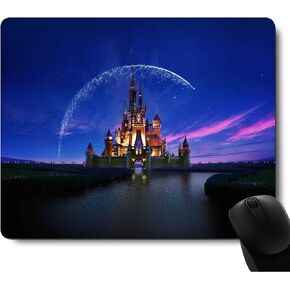 Castle with Fireworks Mouse Pad,Non-Slip Rubber Base MousePads for Office Laptop, Gaming Mouse Pad,Anime Mouse Pad Desk Pad Office Supplies,Office Decor,Desk Decor