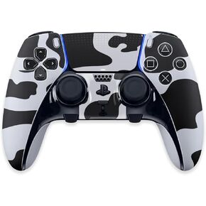 MightySkins Skin Compatible with PS5 DualSense Edge Controller - Cow Print | Protective, Durable, and Unique Vinyl Decal wrap Cover | Easy to Apply & Change Styles | Made in The USA in Saudi Arabia