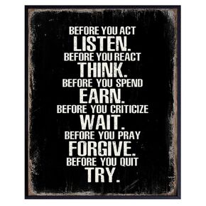 Inspirational Quotes Wall Art - Positive Quotes Wall Decor - Inspiring Quotes Wall Decor - Inspirational Gifts - Motivational Wall Art - Uplifting Sayings for Wall Decor - Motivational Posters
