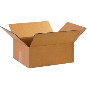 BOX USA B15126 Corrugated Boxes, 15"L x 12"W x 6"H, Kraft (Pack of 25)