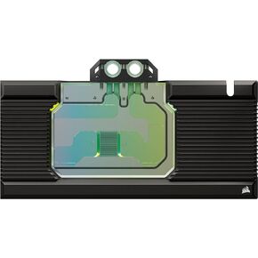 Corsair Hydro X Series XG7 RGB 4080 Founders Edition GPU Water Block – For NVIDIA® GeForce RTX™ 4080 FE – CNC Nickel-Platted Copper – 50 Cooling Fins – Included Backplate & ARGB Adapater Cable – Black