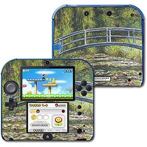 MightySkins Skin Compatible with Nintendo 2DS - White Water Lilies | Protective, Durable, and Unique Vinyl Decal wrap Cover | Easy to Apply, Remove, and Change Styles | Made in The USA