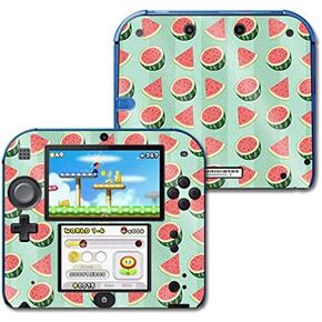 MightySkins Glossy Glitter Skin for Nintendo 2DS - Watermelon Patch | Protective, Durable High-Gloss Glitter Finish | Easy to Apply, Remove, and Change Styles | Made in The USA