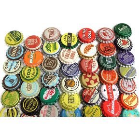 100 Vintage and Vintage Inspired Bottle Caps Random Mix in Saudi Arabia