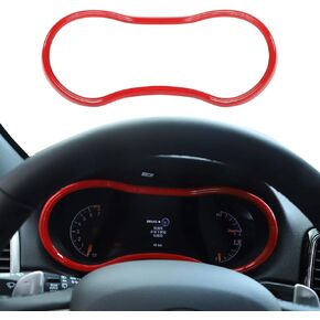 CheroCar Dashboard Cover Panel Dash Board Instrument Trim Decoration for Jeep Grand Cherokee 2014-2021, ABS Interior Accessories (Carbon Fiber Grain)