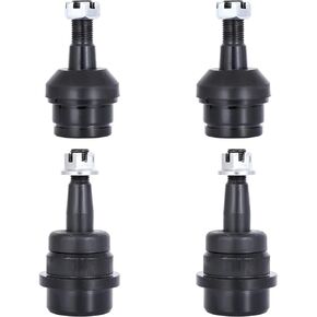 LCWRGS 4pcs Front Upper and Lower Ball Joints Replacement for 1990-2006 Jeep Grand Cherokee Wrangler TJ Comanche Wagoneer K3134T K3161T