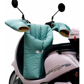 Motorcycle Leg Cover with Handlebar Gloves, Mobility Scooter Accessories Waterproof Mobility Control Panel Cover Universal Leg Lap Apron Cover for Moped Scooter E-Bike Street Motorcycle
