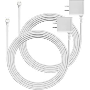 2-Pack iMah 19.6FT Power Charging Cable Compatible with Google Nest Cam (Battery) Extended Charge Cord Weatherproof Camera Charger, 19.6ft (6m)