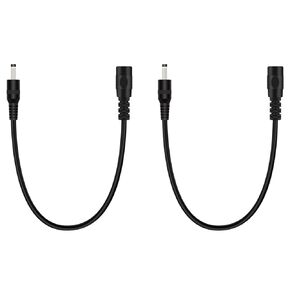 Fancasee 2 Pack 1 ft 3.5mm x 1.35mm DC Power Extension Cable Male to Female Plug Adapter Extension Cord for IP Camera CCTV Surveillance Security Camera LED Strip DVR Router