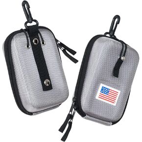 حقيبة حمل بغطاء صلب من Golf Rangefinder حقيبة EVA متوافقة مع Bushnell/Callaway/Tectectec V2 V3 V4 V5 Pro X2 Pro XE أو غيرها من Rangefinder USA Flag