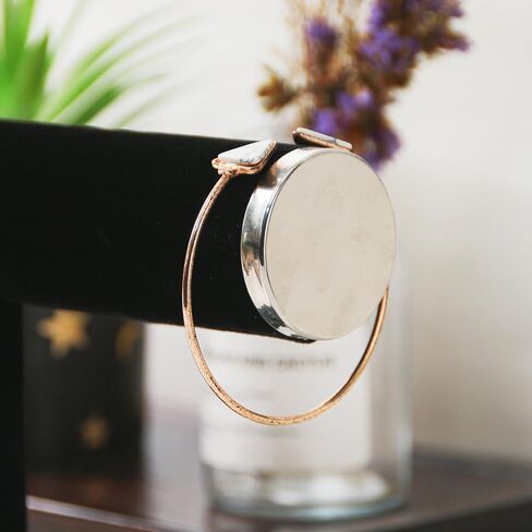 حامل سوار Julysky T bar، حامل عرض السوار مع غطاء معدني، حامل عرض المجوهرات المخملية، منظم ساعة Bangle Scrunchie in Kuwait