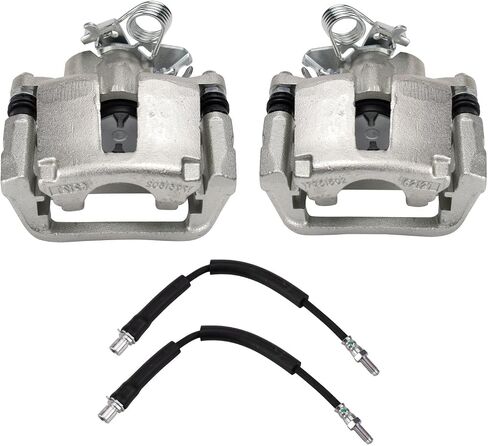 TRQ Rear Brake Caliper Set Compatible with 2013-2018 Ford 2013-2018 Lincoln in Saudi Arabia