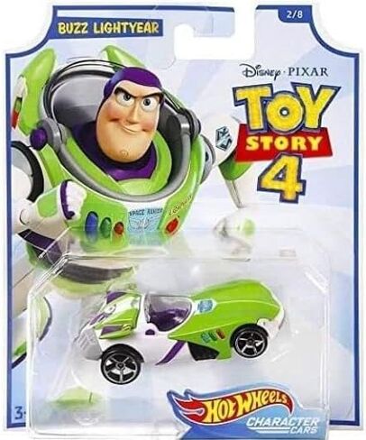 Hot Wheels Toy Story 4 Character Cars Complete Set of 8 Diecast Vehicles with Woody, Buzz Lightyear, Alien, Rex, Forky, Bo Peep, Duke Caboom, Ducky & Bunny in Saudi Arabia