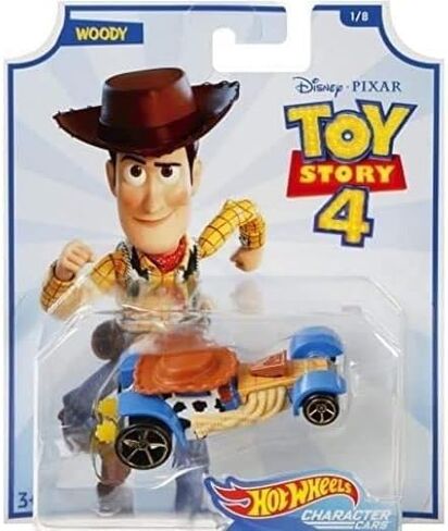 Hot Wheels Toy Story 4 Character Cars Complete Set of 8 Diecast Vehicles with Woody, Buzz Lightyear, Alien, Rex, Forky, Bo Peep, Duke Caboom, Ducky & Bunny in Saudi Arabia