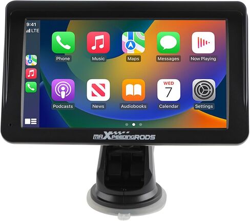 ستيريو سيارة maxpeedingrods مقاس 7 بوصات مع Apple CarPlay وAndroid Auto اللاسلكي، وجهاز استقبال الصوت، وراديو السيارة المحمول مع كاميرا احتياطية ونظام تحديد المواقع العالمي (GPS)، وبلوتوث، ووصلة مرآة in Saudi Arabia