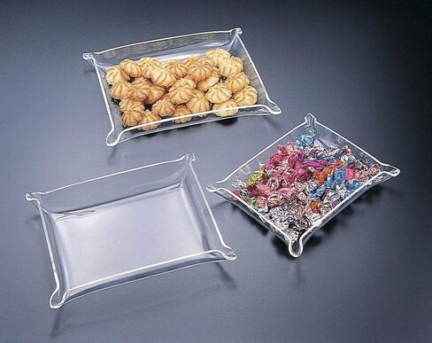 Acrylic Lucite Medium Tray with Pinched Corners 9X7 in Kuwait
