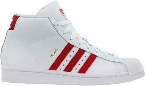 adidas Originals Kids Boys Pro Model High Sneakers Shoes Casual - White - Size 7 M in Saudi Arabia