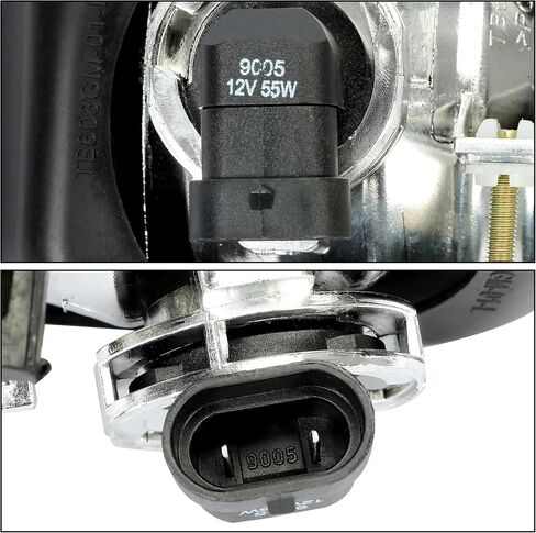 ECOTRIC Bumper Fog Lights Lamps Compatible with 2003-2007 Chevy Silverado 2002-2006 Chevy Avalanche with Bulbs Driver Side+Passenger Side in Saudi Arabia