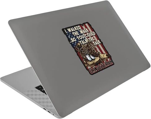 I Walked The Walk So You Could Talk The Talk Veteran 7 inch Patriotic Military Decal Sticker for Cars, Trucks, Motorcycles, Boats & Laptops (1-Pack) in Saudi Arabia