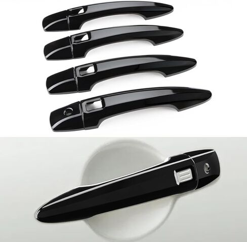 غطاء مقبض الباب الخارجي متوافق مع نيسان باثفايندر 2022 2023 2024 ملحقات واقي مقبض الباب مع 4 فتحات لأجهزة استشعار القفل التلقائي in Kuwait