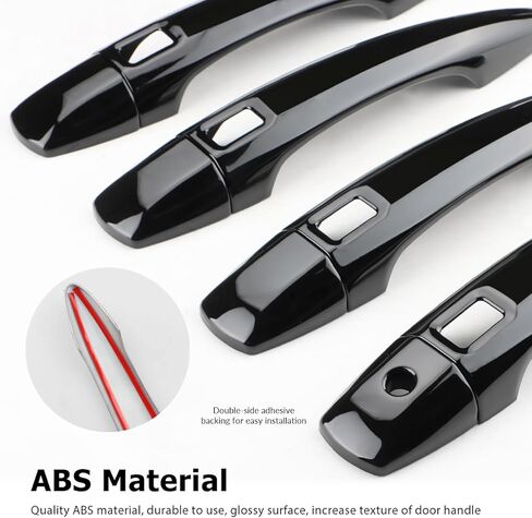 غطاء مقبض الباب الخارجي متوافق مع نيسان باثفايندر 2022 2023 2024 ملحقات واقي مقبض الباب مع 4 فتحات لأجهزة استشعار القفل التلقائي in Kuwait