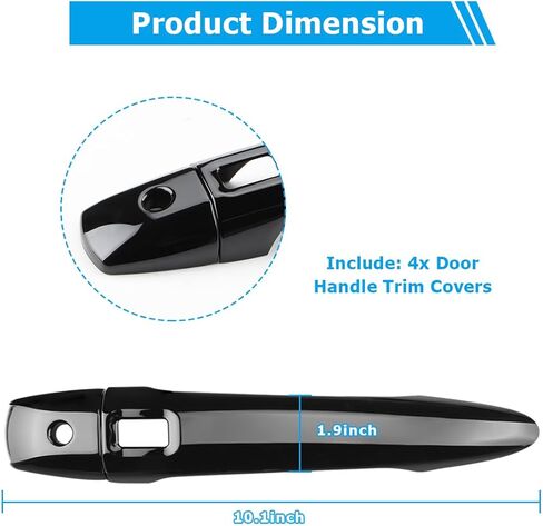 غطاء مقبض الباب الخارجي متوافق مع نيسان باثفايندر 2022 2023 2024 ملحقات واقي مقبض الباب مع 4 فتحات لأجهزة استشعار القفل التلقائي in Kuwait