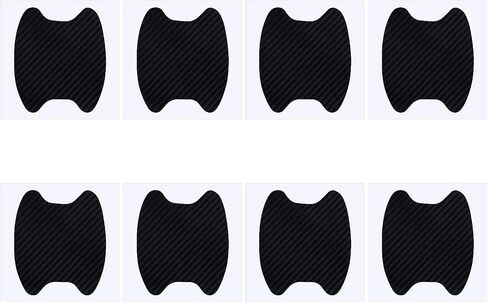 Car Door Handle Protector, 8PCS Car Handle Protector, Carbon Fiber Sticker Avoiding Scratches, Auto Accessories Universal for Most Door Handles in Saudi Arabia