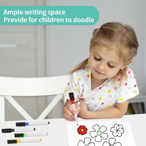 2 حزمة من لوح المسح الجاف المغناطيسي، 11 بوصة × 14 بوصة سبورة بيضاء مغناطيسية للثلاجة/المخطط، لوحة مسح جافة مغناطيسية لقائمة البقالة لمذكرات المطبخ المنزلي، قائمة البقالة، 5 علامات وممحاة in Kuwait