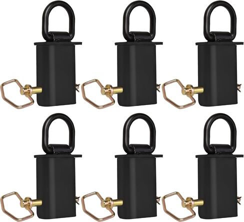 حلقة على شكل حرف D للجيب، حلقات على شكل حرف D شديدة التحمل قابلة للتعديل مع 5400 رطل من قدرة العمل الآمنة وربطة عنق قابلة للإزالة مع أداة ربط 5/8 بوصة لشاحنات البضائع المسطحة 8 عبوات in Kuwait
