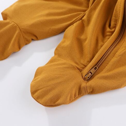 Unisex Rayon Made from Bamboo Solid Baby Boy Girl Footies Romper Infant Jumpsuit Comfort New born Outfit in Saudi Arabia