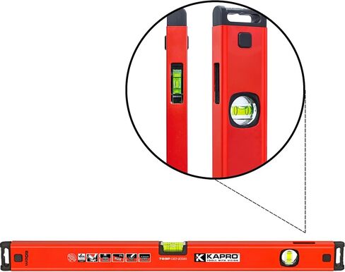 Kapro - 781 Genesis Box Level - يتميز بقارورة أفقية وموقع راسيا مزدوج الرؤية - معتمد من VPA - ألومنيوم - 48 بوصة in Kuwait