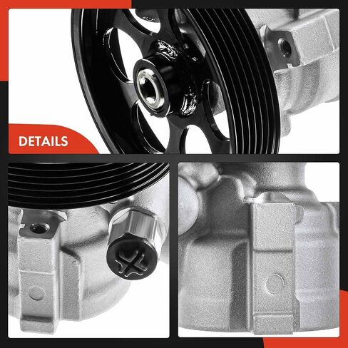 A-Premium Power Steering Pump, with Pulley, Compatible with Hyundai Santa Fe 2007 2008 2009, V6 3.3L Petrol Sport Utility, Replace # N7340138, 571000W500 in Saudi Arabia