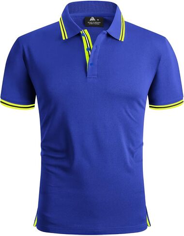 V VALANCH Polo Shirts for Men 3 Pack Golf Shirts Short Sleeve Moisture Wicking Collared Tennis Shirt Casual Stylish in Saudi Arabia