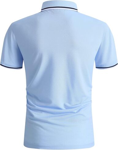 V VALANCH Polo Shirts for Men 3 Pack Golf Shirts Short Sleeve Moisture Wicking Collared Tennis Shirt Casual Stylish in Saudi Arabia