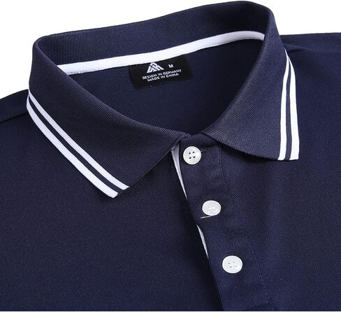 V VALANCH Polo Shirts for Men 3 Pack Golf Shirts Short Sleeve Moisture Wicking Collared Tennis Shirt Casual Stylish in Saudi Arabia