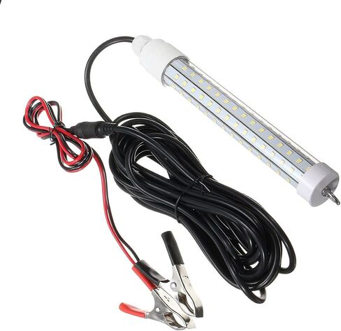 10W LED Underwater Submersilble Night Fishing Fish Light (Cool White) Crappie Shad Squid Boat Kayak Fishing Bait in Saudi Arabia