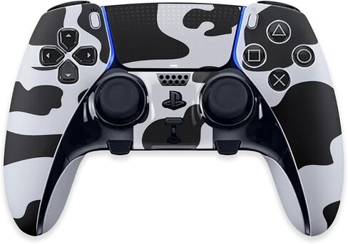 MightySkins Skin Compatible with PS5 DualSense Edge Controller - Cow Print | Protective, Durable, and Unique Vinyl Decal wrap Cover | Easy to Apply & Change Styles | Made in The USA in Saudi Arabia