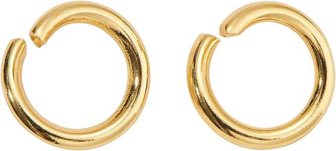 DanLingJewelry 200 pcs 304 Stainless Steel 18 Gauge Open Jump Rings 8mm for Jewelry Making Connectors Jewelry Finding Golden Color in Kuwait