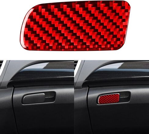 ألياف الكربون الفاخرة الحقيقية متوافقة مع Honda 9th Gen Accord 2013-2017 2014 2015 2016 SE LX Sport EX EX-L Touring Hybrid Accessories Car Dash Defogging غطاء فتحة التهوية الداخلية باللون الأحمر in Kuwait
