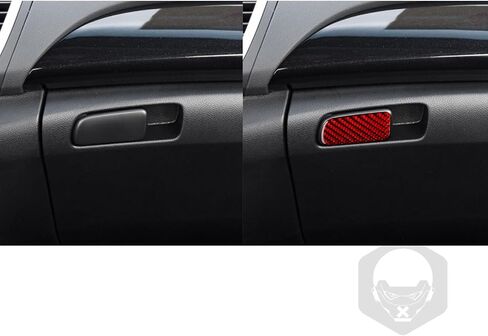 ألياف الكربون الفاخرة الحقيقية متوافقة مع Honda 9th Gen Accord 2013-2017 2014 2015 2016 SE LX Sport EX EX-L Touring Hybrid Accessories Car Dash Defogging غطاء فتحة التهوية الداخلية باللون الأحمر in Kuwait