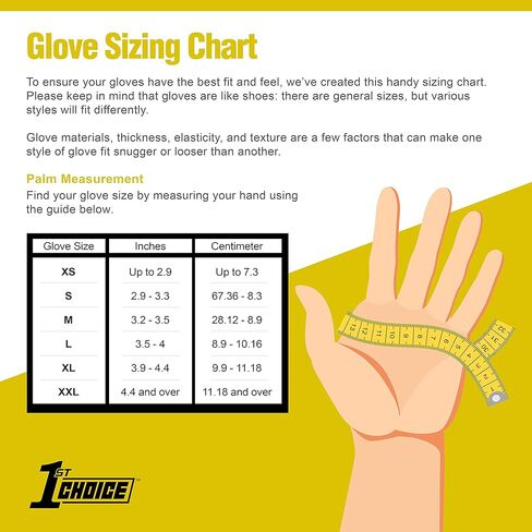 قفازات 1st Choice 5 مل للاستعمال مرة واحدة، قفازات فحص النتريل السوداء، علبة كبيرة تحتوي على 1000 قفاز، يمكن التخلص منها، خالية من اللاتكس، آمنة للعلاج الكيميائي in Kuwait